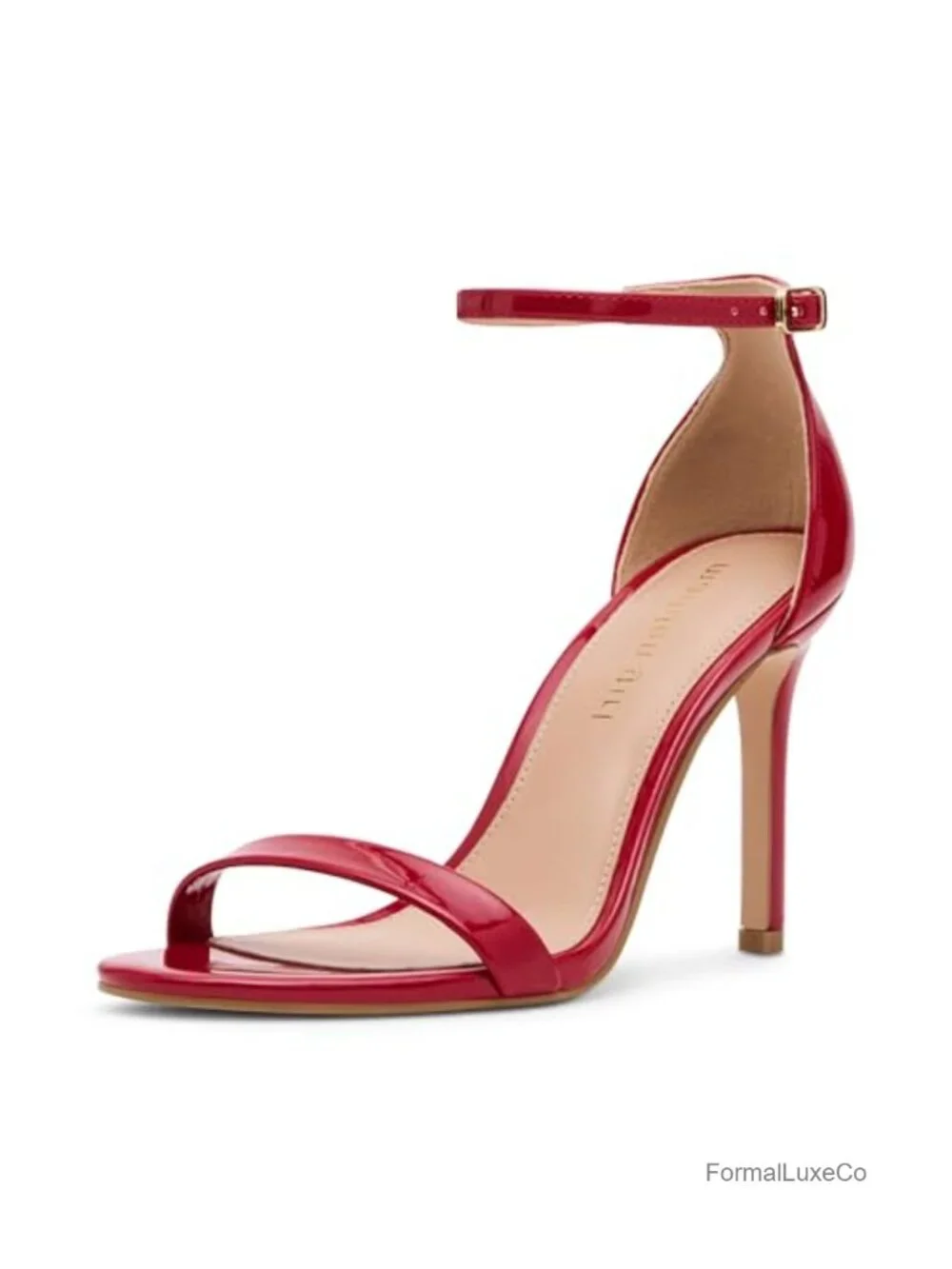 Stiletto Heel Sandals with Adjustable Ankle Strap, Open Toe, Buckle Closure
